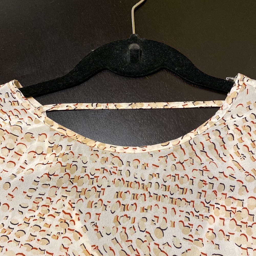 White House Black Market Long Sleeve Silk Blouse Size 0 - Picture 5 of 11